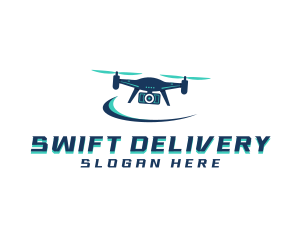 Camera Drone Surveillance logo design