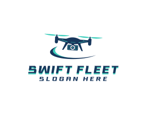 Camera Drone Surveillance logo design