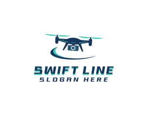 Camera Drone Surveillance logo design