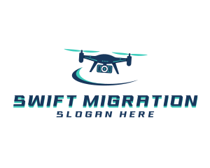 Camera Drone Surveillance logo design