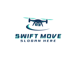 Camera Drone Surveillance logo design