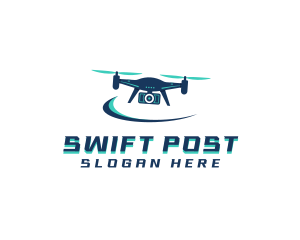 Camera Drone Surveillance logo design