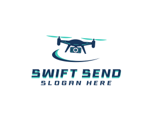 Camera Drone Surveillance logo design