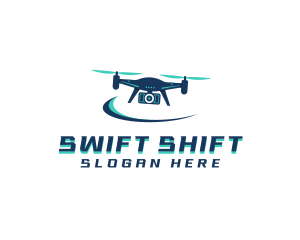 Camera Drone Surveillance logo design