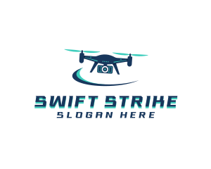 Camera Drone Surveillance logo design