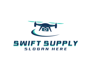 Camera Drone Surveillance logo design