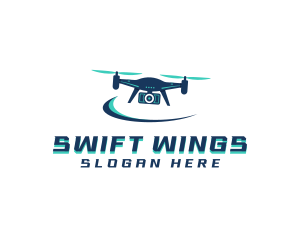 Camera Drone Surveillance logo design