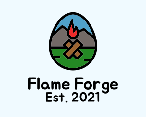 Mountain Bonfire Egg logo