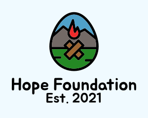 Mountain Bonfire Egg logo
