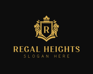 Regal Lion Heraldry logo design