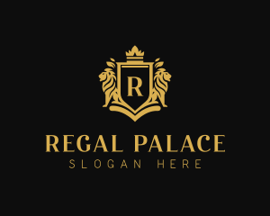 Regal Lion Heraldry logo design