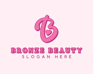 Beauty Girly Chic Letter B logo design