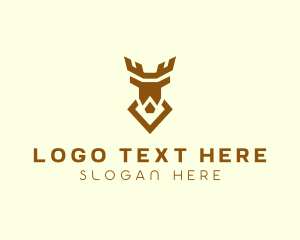 Stag Antler Diamond logo