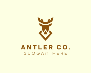 Stag Antler Diamond logo