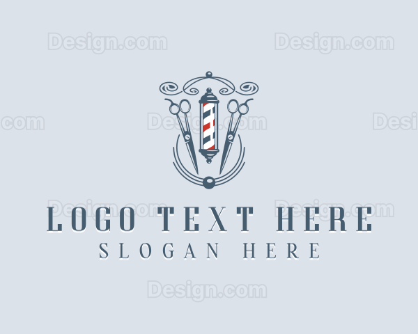 Shears Barbershop Grooming Logo