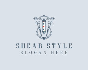 Shears Barbershop Grooming logo design