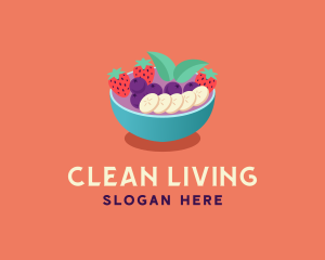 Healthy Acai Fruit logo
