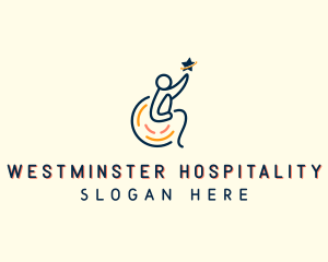 Wheelchair Disability Clinic logo design