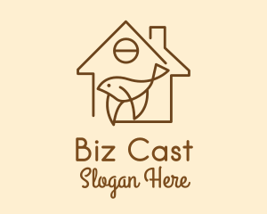 Cute Bird House  logo
