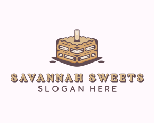 Caramel Sweet Cake logo design