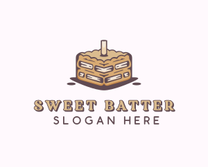 Caramel Sweet Cake logo design