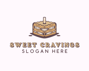 Caramel Sweet Cake logo design