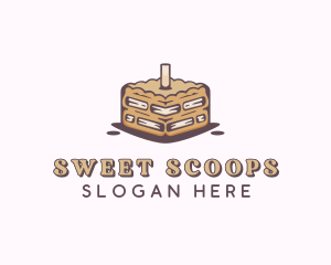 Caramel Sweet Cake logo design