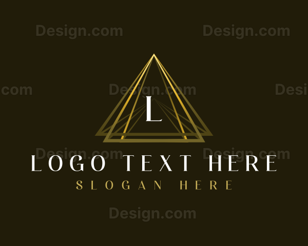 Luxury Triangle Pyramid Logo