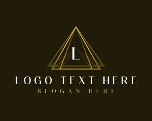 Luxury Triangle Pyramid logo