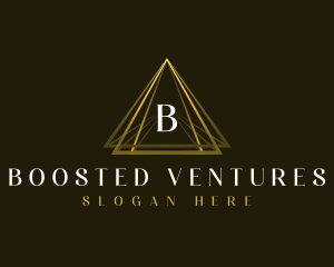 Luxury Triangle Pyramid logo design