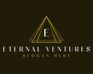 Luxury Triangle Pyramid logo design