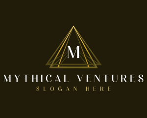 Luxury Triangle Pyramid logo design