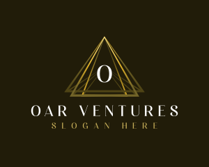 Luxury Triangle Pyramid logo design