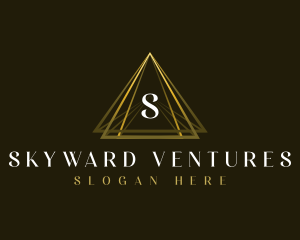 Luxury Triangle Pyramid logo design