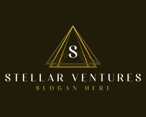 Luxury Triangle Pyramid logo design