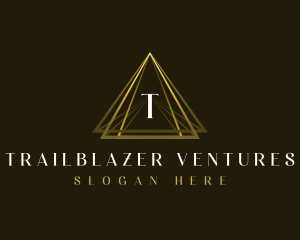 Luxury Triangle Pyramid logo design