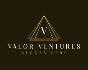 Luxury Triangle Pyramid logo design