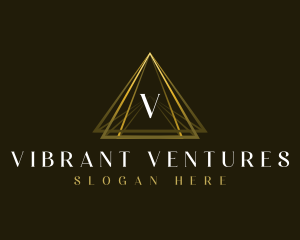 Luxury Triangle Pyramid logo design