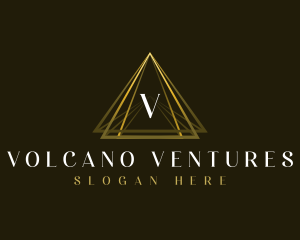 Luxury Triangle Pyramid logo design