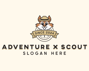 Squirrel Scout Camper logo design