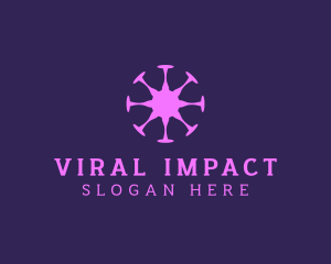 Virus Outbreak Germ logo design