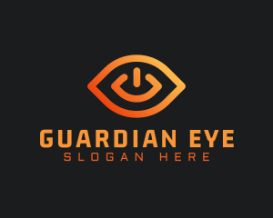 Eye Power Button logo design