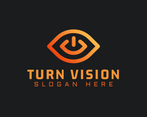 Eye Power Button logo design