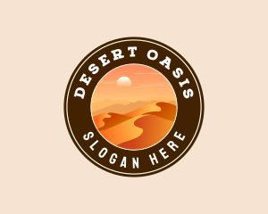 Desert Dune Landscape logo design