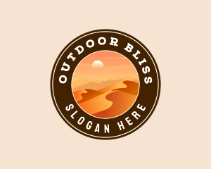 Desert Dune Landscape logo design