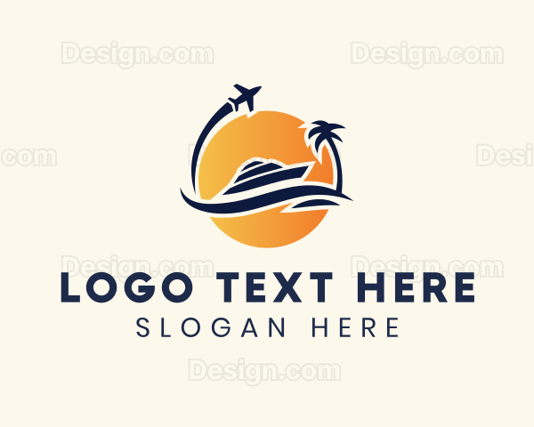 Airplane Ship Travel Logo