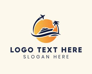 Airplane Ship Travel logo