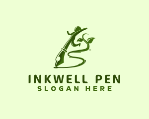 Pen Writer Vine logo design