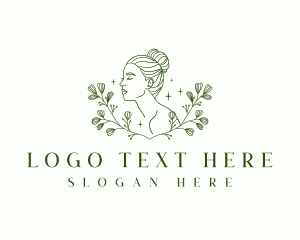 Floral Woman Beauty logo