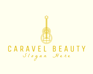 Ornate Elegant Guitar logo design